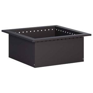 vidaXL Anneau de Braise Noir 60 x 60 x 25 cm Acier