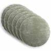 vidaXL Housse de coussin 6 pc HEERLEN Vert Diam. 60 cm Tissu Chenille