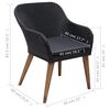 vidaXL Ensemble &agrave; manger de jardin 5 pcs noir