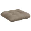 vidaXL Coussins de si&egrave;ge 4 pcs Taupe 45 x 45 cm Tissu en microfibre