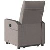 vidaXL Fauteuil inclinable &eacute;lectrique taupe tissu