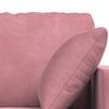 vidaXL Canap&eacute; 2 pcs Rose 138 x 78 x 80 cm Velours