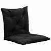 vidaXL Coussins de chaise pivotante lot de 2 Noir 50 cm Tissu