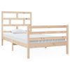 vidaXL Cadre de lit sans matelas bois massif 100x200 cm