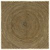 vidaXL Tapis Naturel et Noir 160 x 160 cm Jute