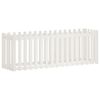 vidaXL Lit sur&eacute;lev&eacute; de jardin design de cl&ocirc;ture 200x50x70cm pin massif