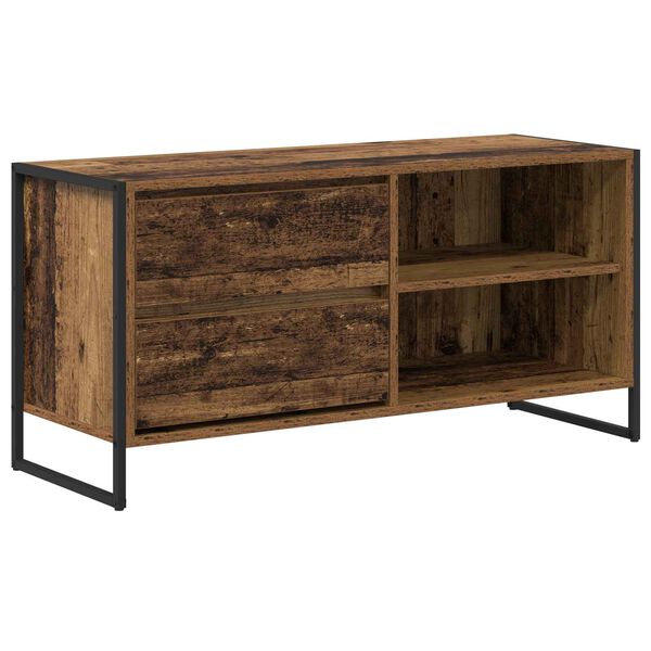 vidaXL Meuble TV Bois Ancien 100 x 36 x 49,5 cm Bois d'ingénierie