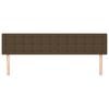vidaXL Têtes de lit 2 pcs Marron Foncé 80x5x78/88 cm Tissu