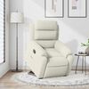 vidaXL Fauteuil inclinable &eacute;lectrique cr&egrave;me velours