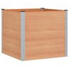 vidaXL Jardini&egrave;re sur&eacute;lev&eacute;e Marron 100 x 100 x 91 cm WPC et Aluminium