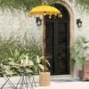 vidaXL Parasol balinais Jaune 95 x 95 x 260 cm