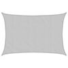 vidaXL Voile d'ombrage gris clair 5x3 m 100% polyester oxford