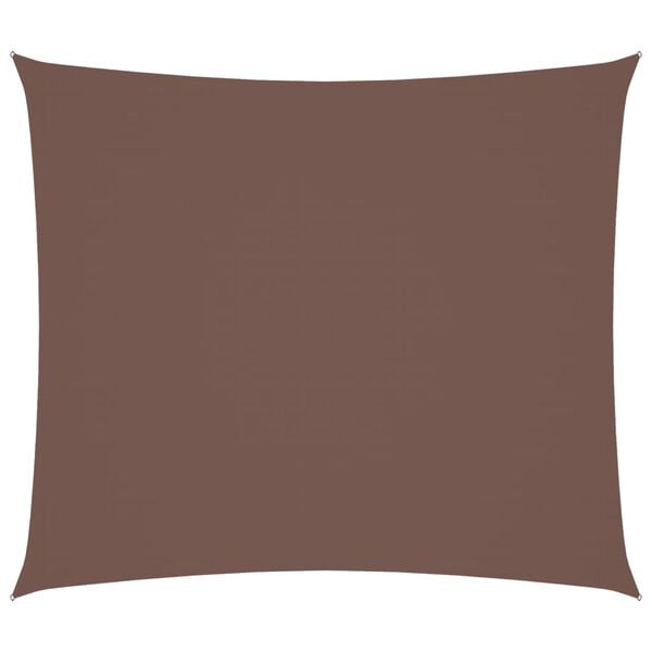 vidaXL Voile de parasol tissu oxford rectangulaire 2x2,5 m marron
