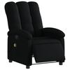 vidaXL Fauteuil de massage inclinable &eacute;lectrique Noir Tissu