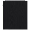vidaXL Tables de chevet murales 2 pcs ch&ecirc;ne noir 38x34x40 cm