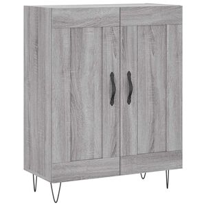 vidaXL Buffet sonoma gris 69,5x34x90 cm bois d'ing&eacute;nierie