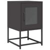 vidaXL Table de chevet noir 36x39x60,5 cm acier lamin&eacute; &agrave; froid