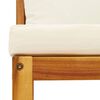 vidaXL Ensemble de canapés de jardin 5 pièces avec coussins en bois d'acacia et corde