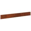 vidaXL Bordure de Pelouse 30 pcs 100 x 12 cm Acier Rouill&eacute;