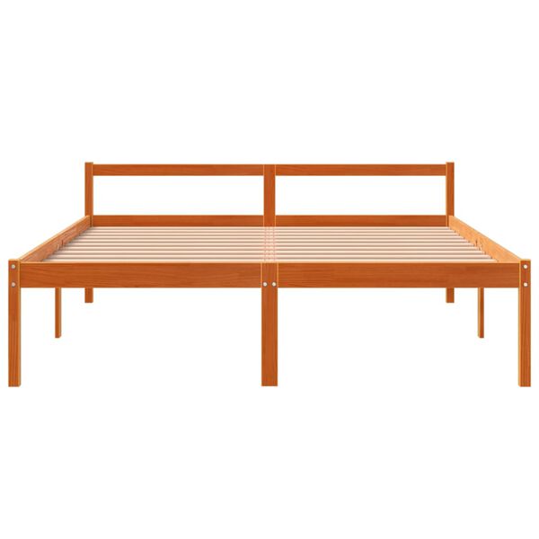 vidaXL Lit pour personne &acirc;g&eacute;e sans matelas 150x200 cm bois pin massif
