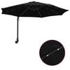 vidaXL Parasol de jardin Noir 248 x 248 x 148 cm Polyester et Acier