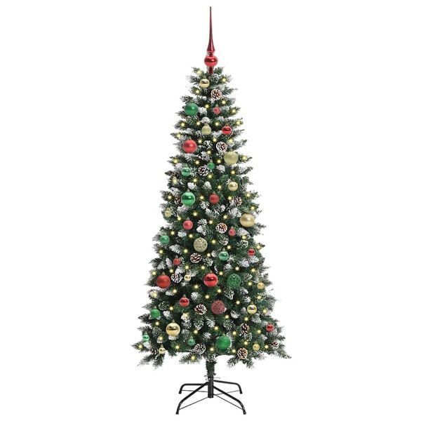 vidaXL Sapin de No&euml;l artificiel avec 150 LED Vert 66 x 66 x 150 cm