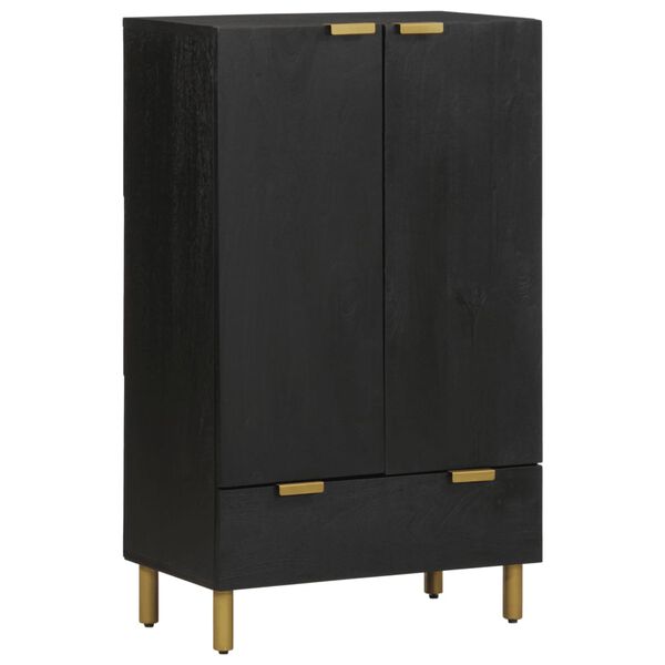 vidaXL Buffet noir 60x33x100 cm bois d'ing&eacute;nierie