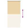 Store enrouleur occultant beige 60 x 120 cm