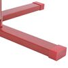 vidaXL Support de sapin de Noël rouge 61x61x15,5 cm