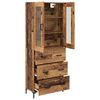 vidaXL Haut Armoire avec tiroir 2 pcs Bois ancien Bois d'ing&eacute;nierie