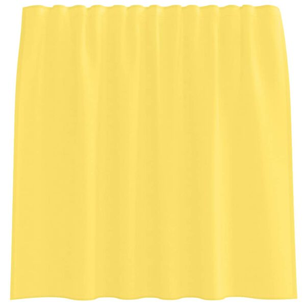 vidaXL Rideaux en voile avec passe-tringles 2 pcs jaune