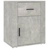 vidaXL Table de chevet Gris b&eacute;ton 50x36x60 cm Bois d'ing&eacute;nierie