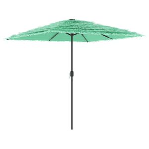 vidaXL Parasol de jardin avec m&acirc;t en acier vert 248x248x248 cm