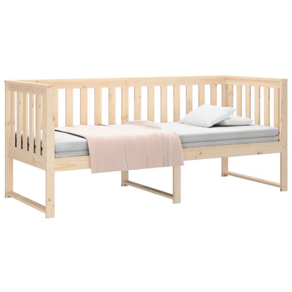 vidaXL Lit de jour sans matelas 75x190 cm bois de pin massif
