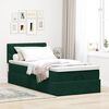 vidaXL Cadre de lit ottoman avec matelas vert fonc&eacute; 80x200 cm velours