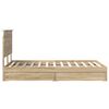vidaXL Lit de Rangement Ch&ecirc;ne Sonoma 135 x 190 cm Bois d'ing&eacute;nierie