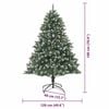 vidaXL Sapin de No&euml;l artificiel Vert 180 cm PVC, plastique et acier