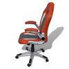 vidaXL Fauteuil de bureau Cuir synth&eacute;tique au design moderne Orange