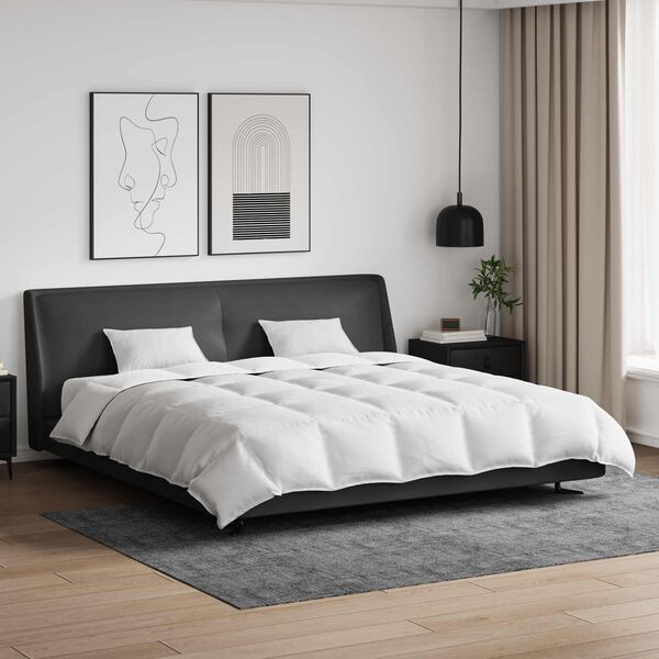 vidaXL Ensemble de Duvet avec oreiller 3 pcs Blanc Plume de canard