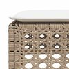 vidaXL Salon de jardin avec coussins 6 pcs beige résine tressée