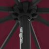 vidaXL Parasol de jardin Rouge et Noir 395 x 395 x 245 cm