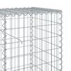 vidaXL Panier gabion avec couvercle 100x50x100 cm fer galvanisé