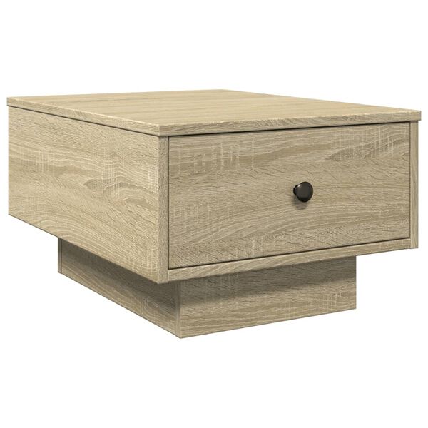 vidaXL Table basse ch&ecirc;ne sonoma 60x45x31 cm bois d'ing&eacute;nierie