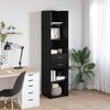 vidaXL Haut Armoire Ch&ecirc;ne noir 45 x 42,5 x 185 cm Bois d'ing&eacute;nierie