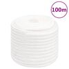 vidaXL Corde de bateau Blanc complet 18 mm 100 m Polypropyl&egrave;ne