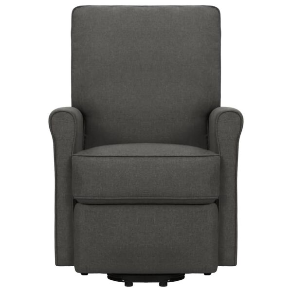 vidaXL Fauteuil de massage inclinable Gris fonc&eacute; Tissu