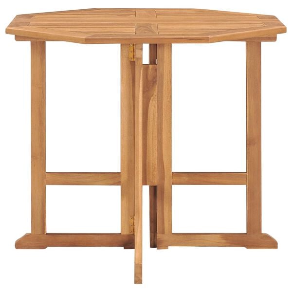 vidaXL Ensemble &agrave; manger d'ext&eacute;rieur pliable 5 pcs Bois solide de teck