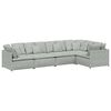 vidaXL Canap&eacute; modulable avec coussins velours gris clair