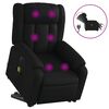 vidaXL Fauteuil inclinable de massage &eacute;lectrique noir similicuir