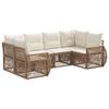 vidaXL Ensemble de canap&eacute; de jardin 6 pc 6-Nombre de places